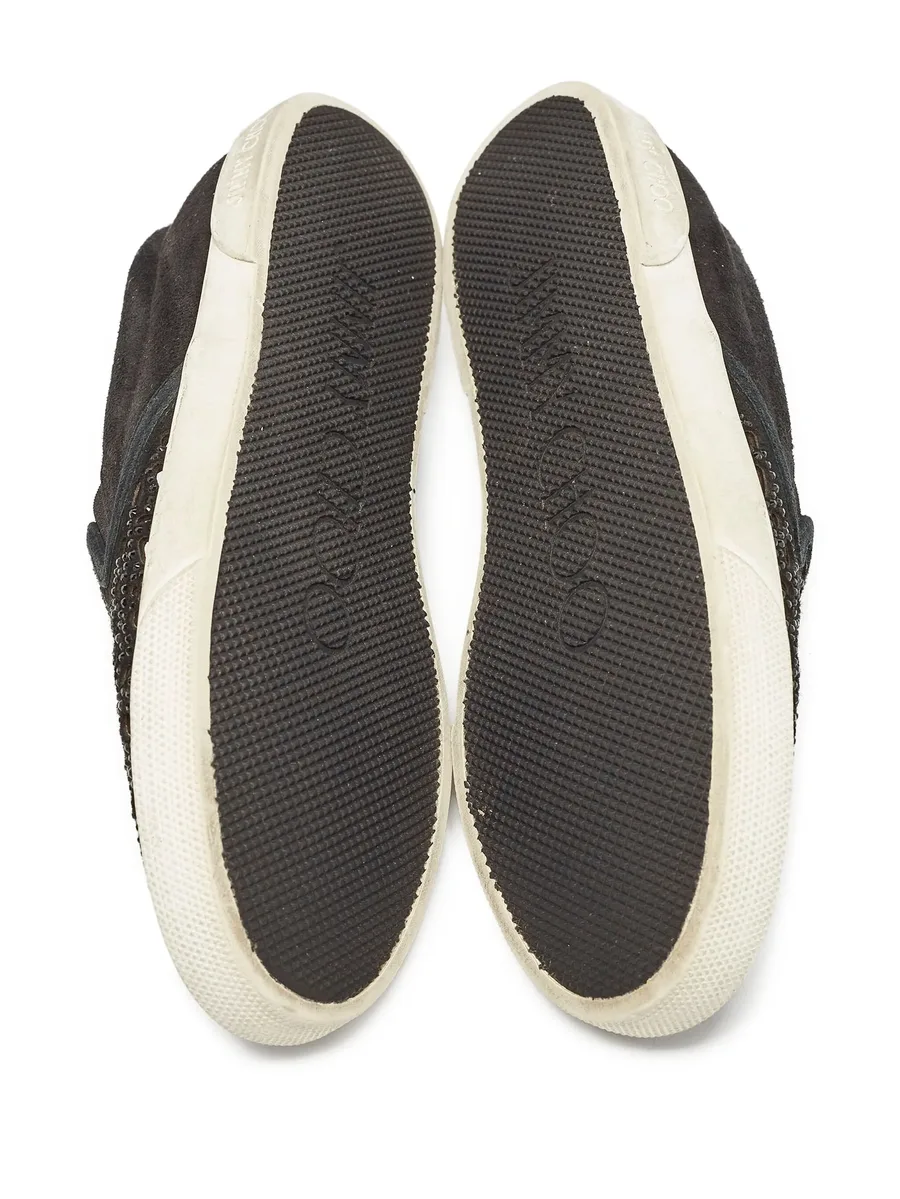 crystal-embellished slip-on sneakers 10