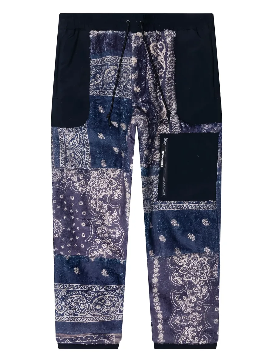 bandana-pattern track pants 1