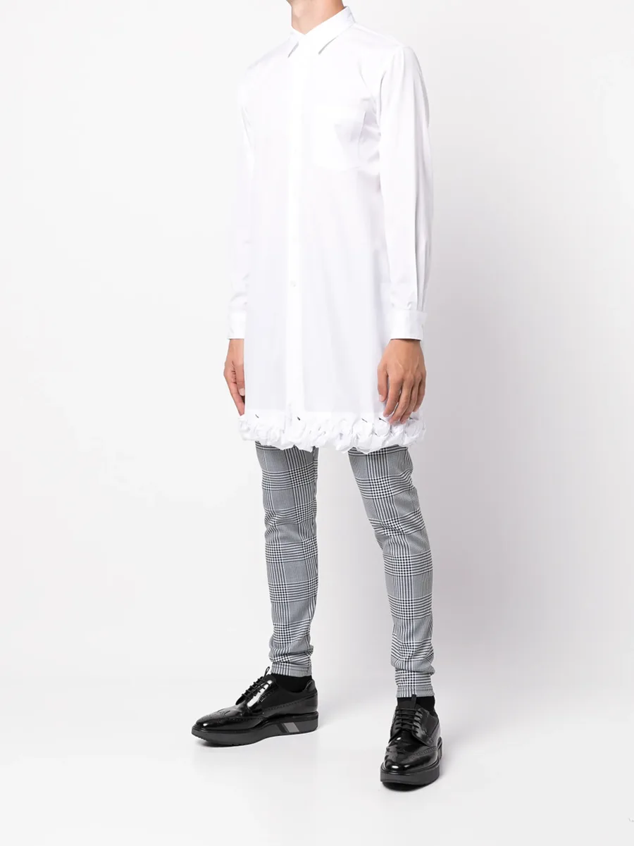 contrast-trim cotton shirt 5