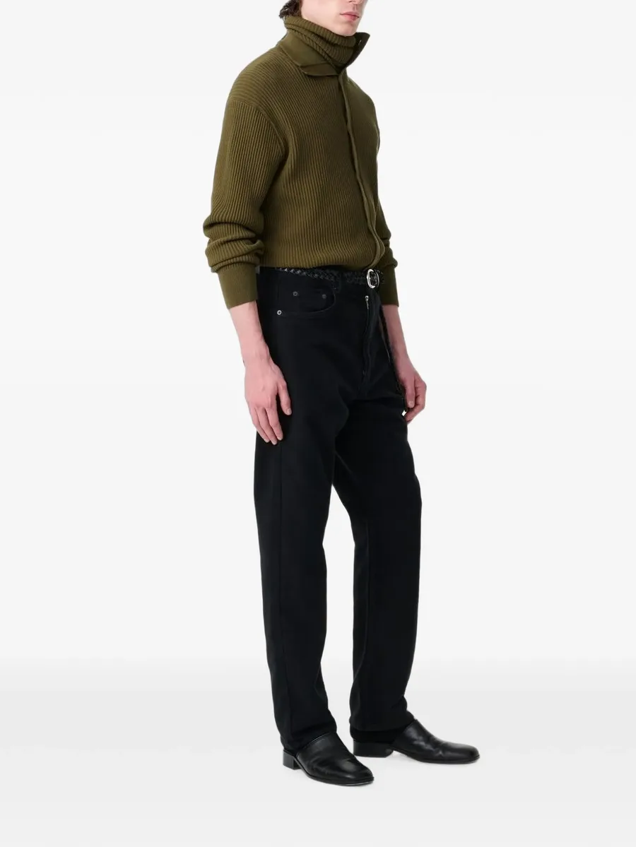 Oran ribbed-knit high-neck cardigan 3