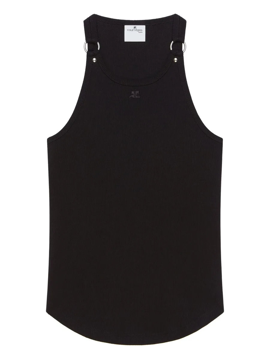 scoop-neck sleeveless tank 1