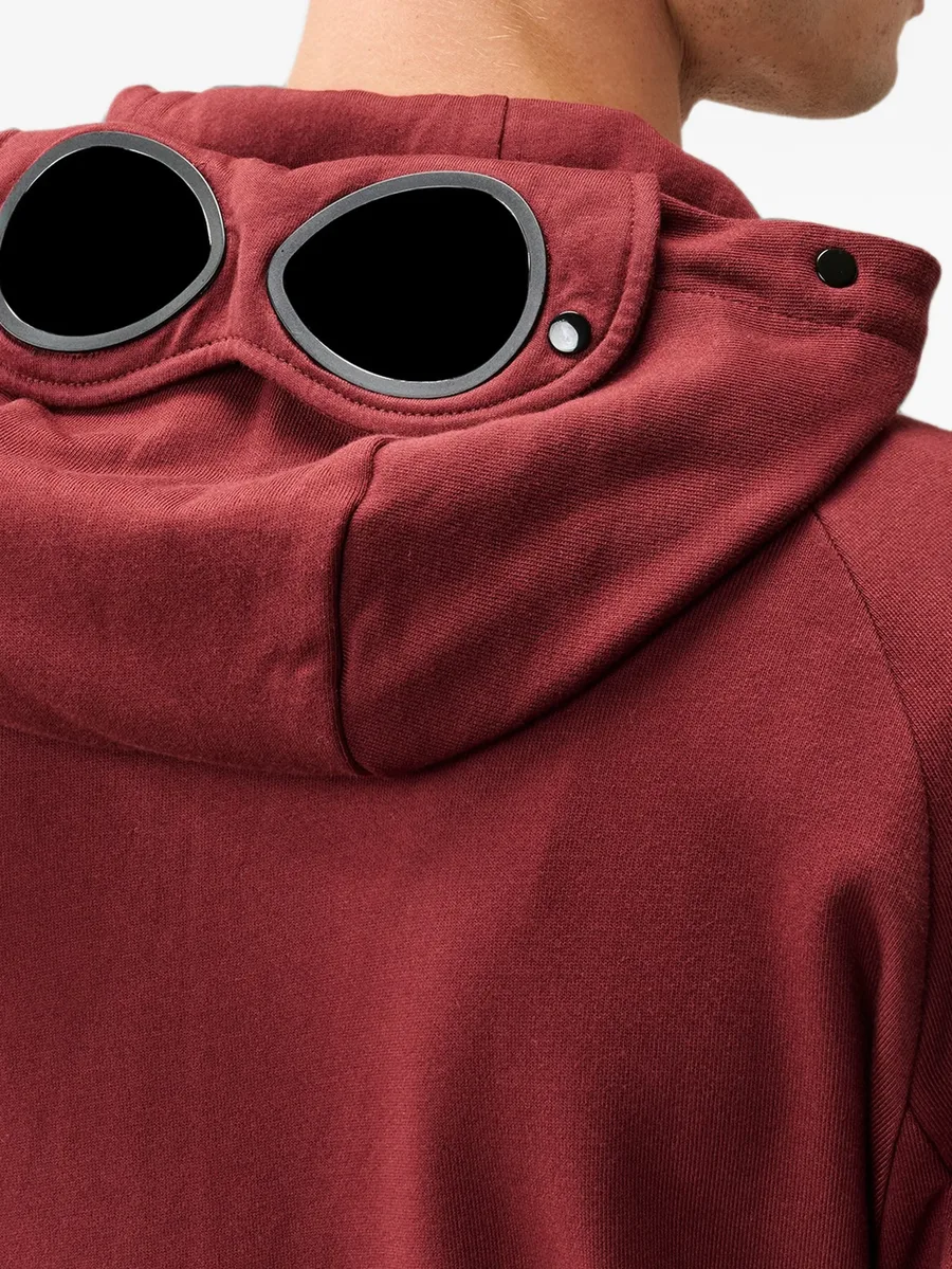 diagonal raised fleece Goggle zip sweatshirt 6