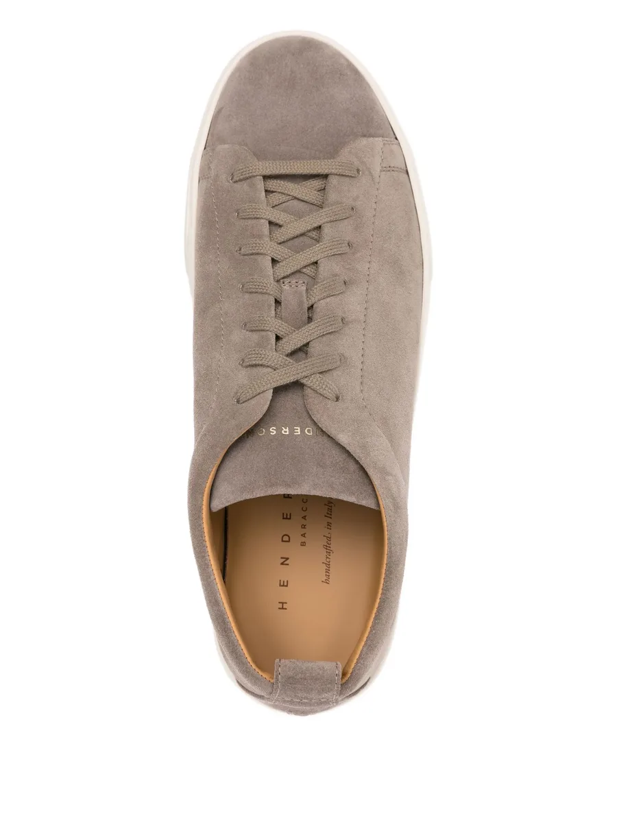 suede lace-up sneakers 8