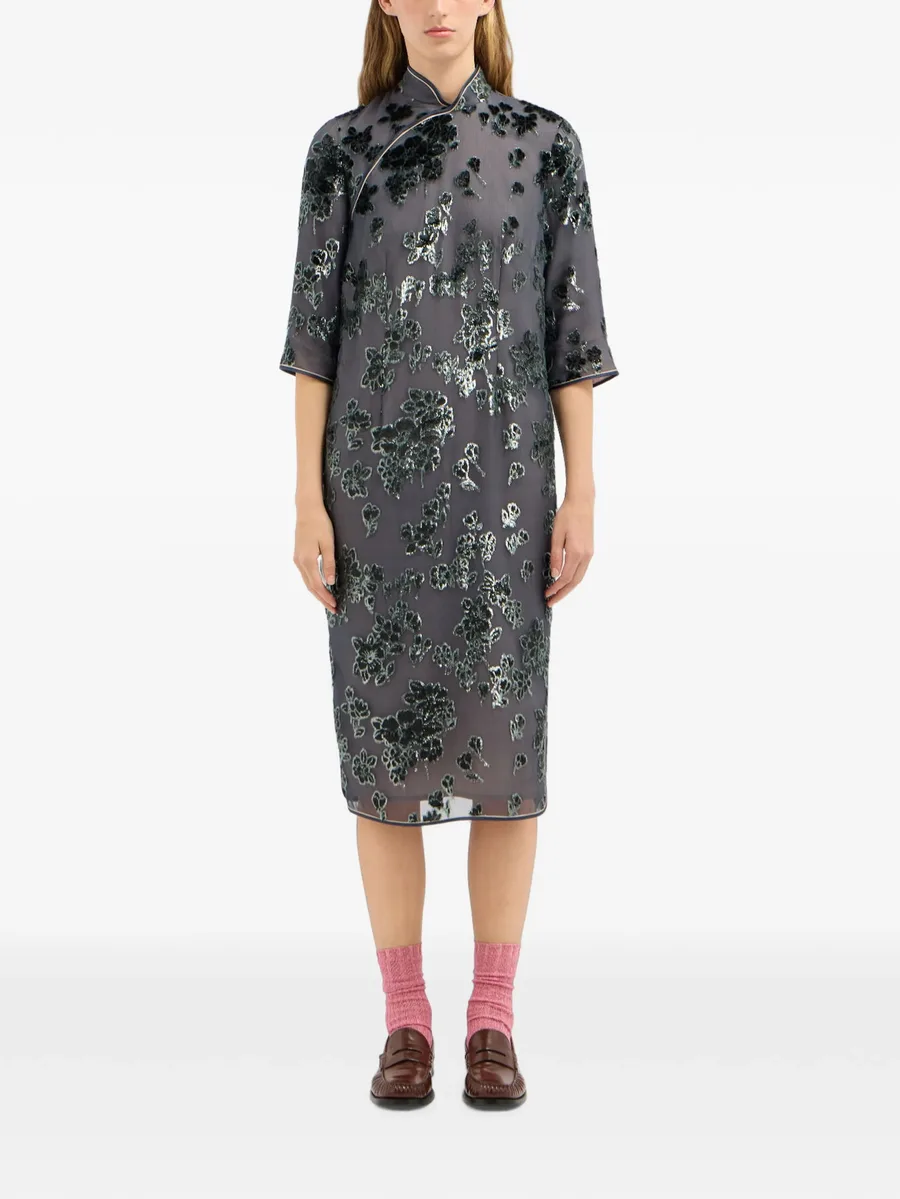 Vefio floral-detail midi dress 2