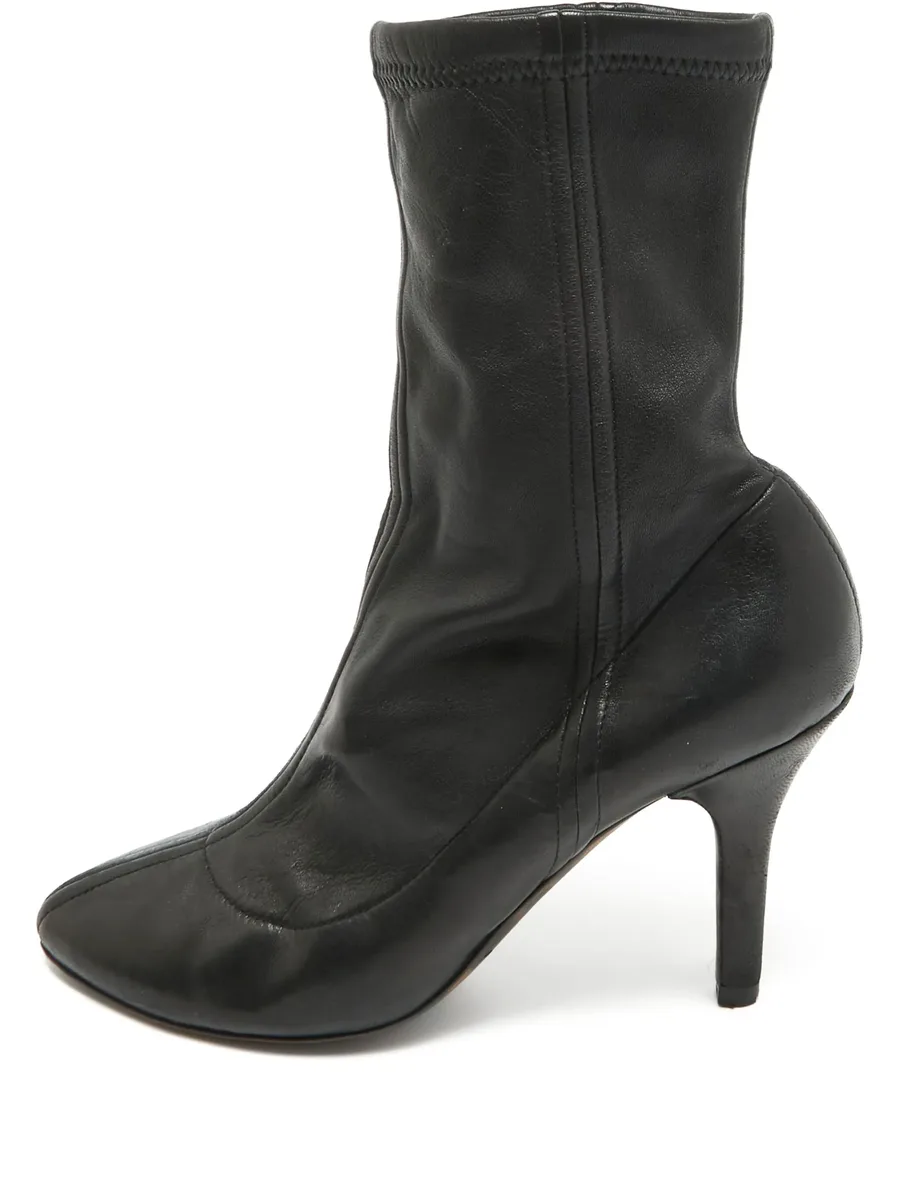 110mm leather ankle boots 1
