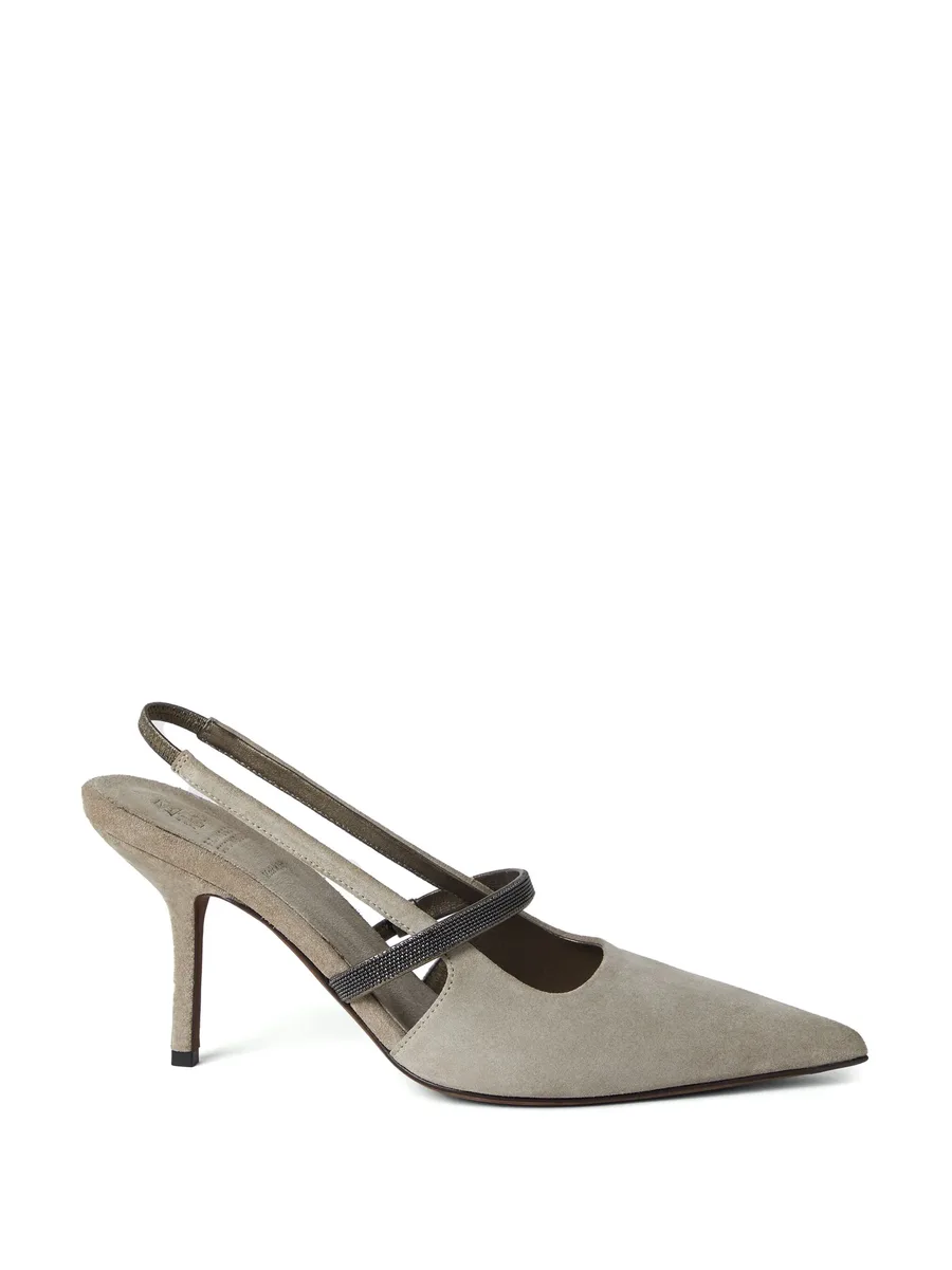 80mm slingback suede pumps 4