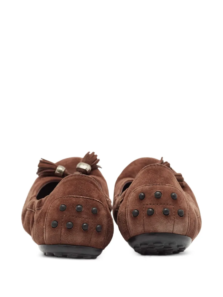 pre-owned tassel studded ballet flats 3