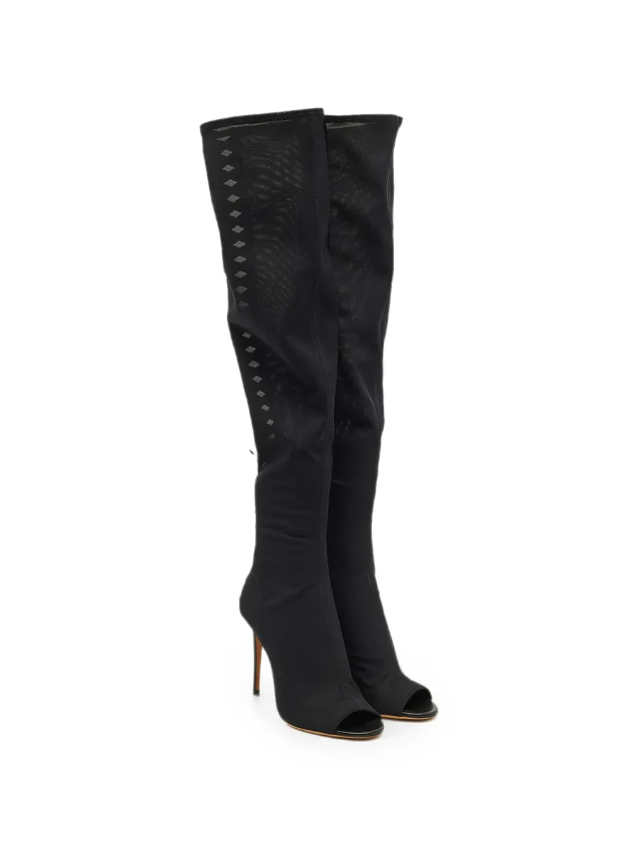 open-toe mesh boots 1