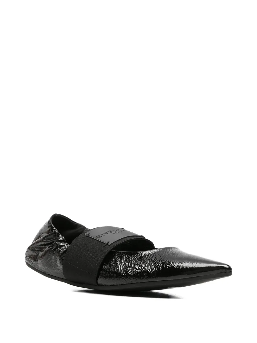 Crush pointed-toe ballet flats 3