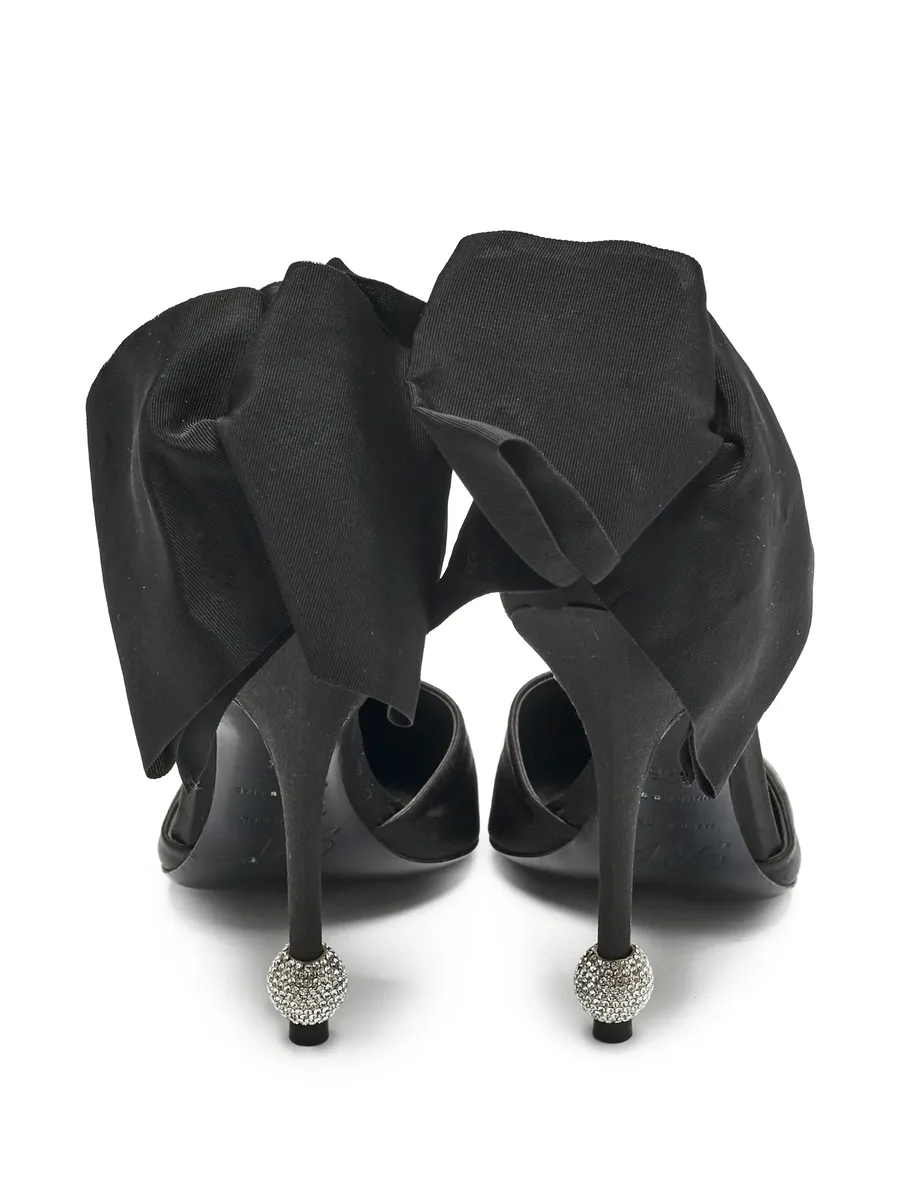 pre-owned 110mm bow-detailed stiletto pumps 7