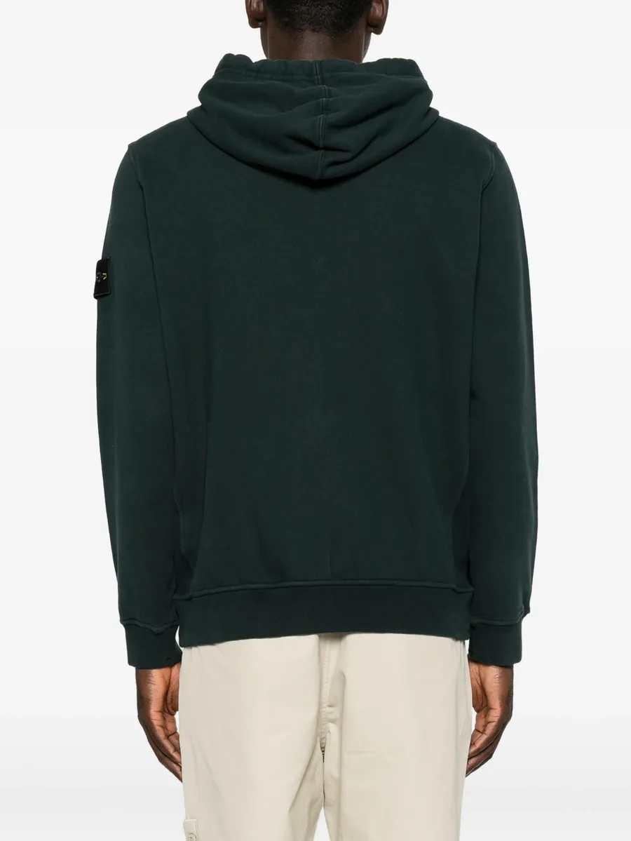 logo-patch zip-up hoodie 4
