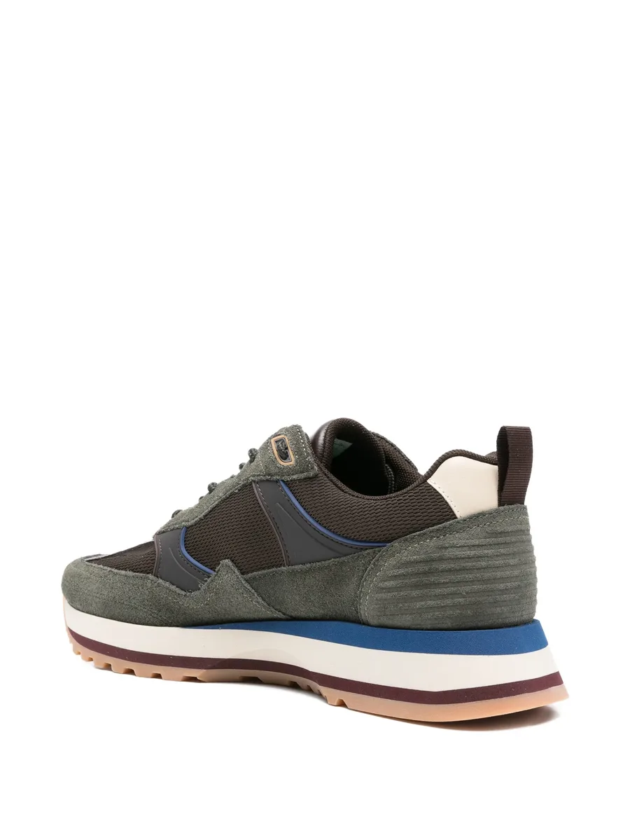 lace-up panelled sneakers 5