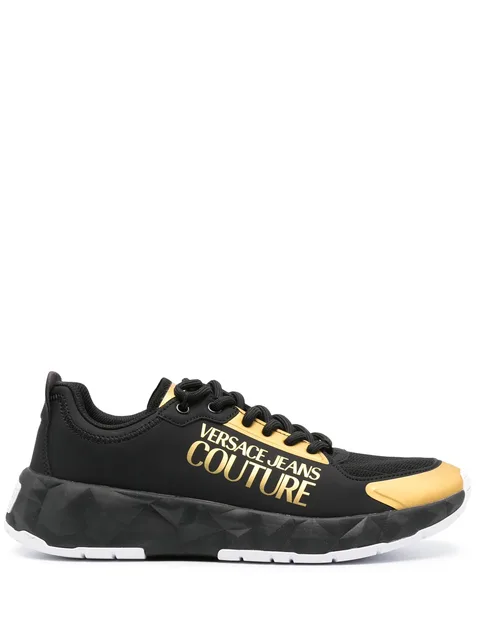 logo-print low-top sneakers