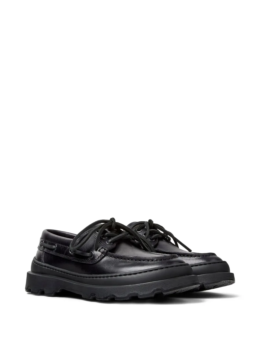 leather lace-up loafers 3