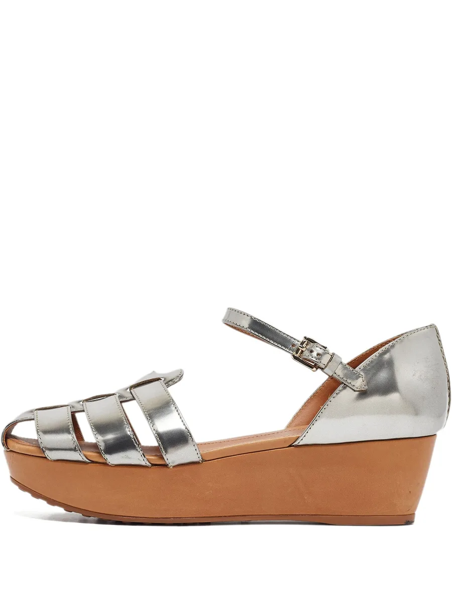 60mm metallic platform sandals 2