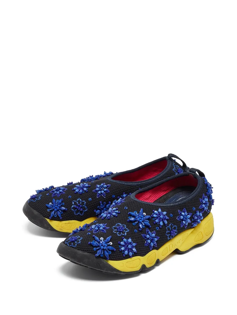flower-embellished sneakers 3