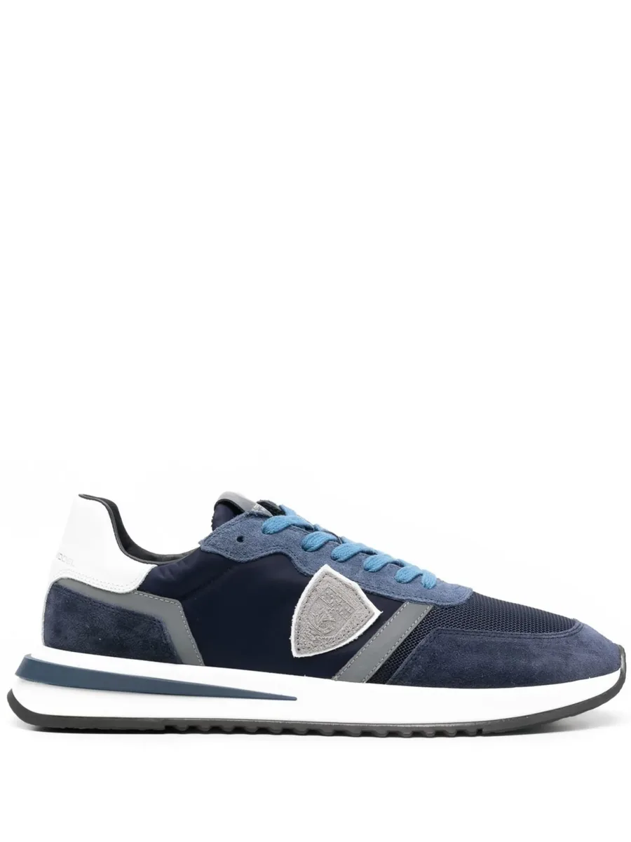 logo-patch panelled sneakers 2