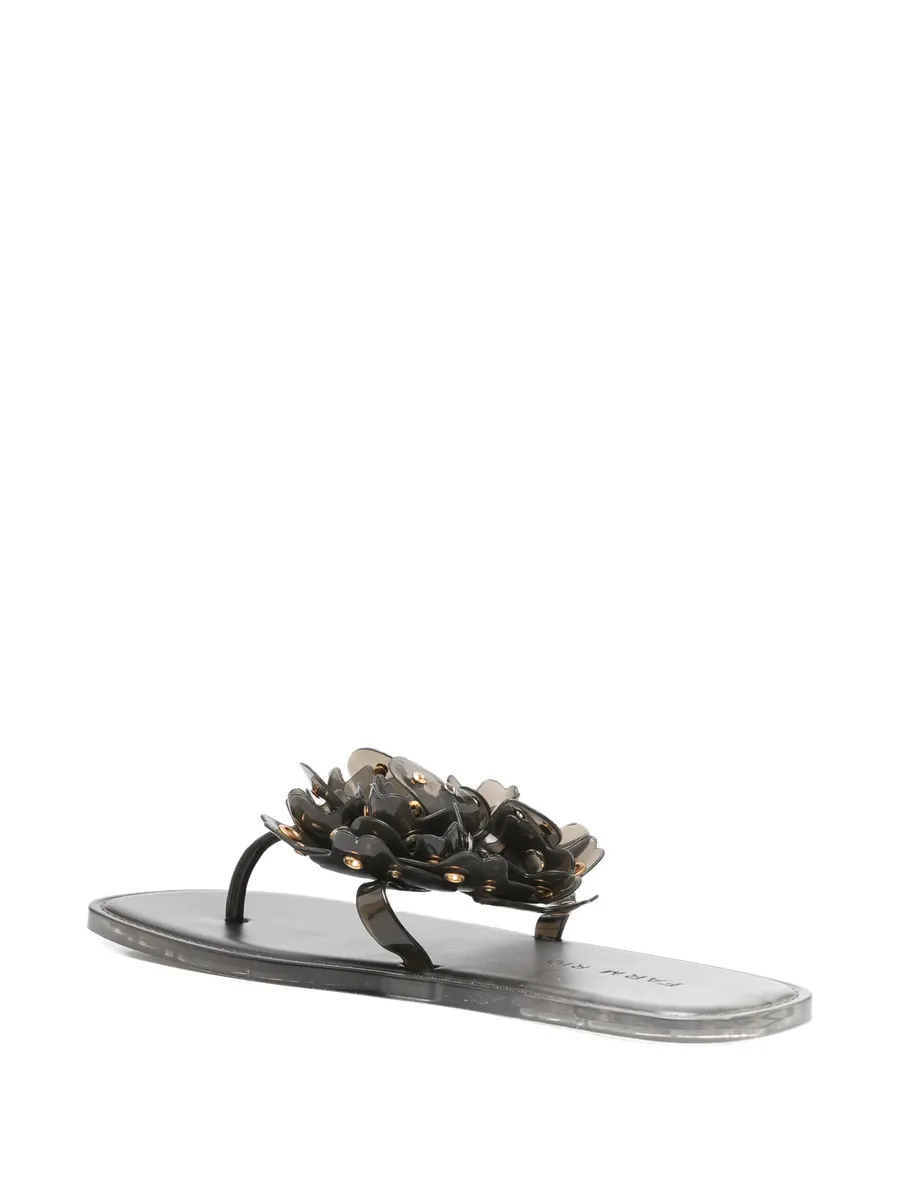 шлепанцы с цветочным декором 5