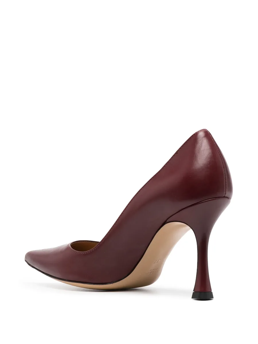 95mm pointed leather pumps 5