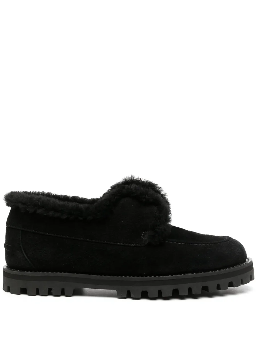 Yacht shearling-lining suede loafers 1