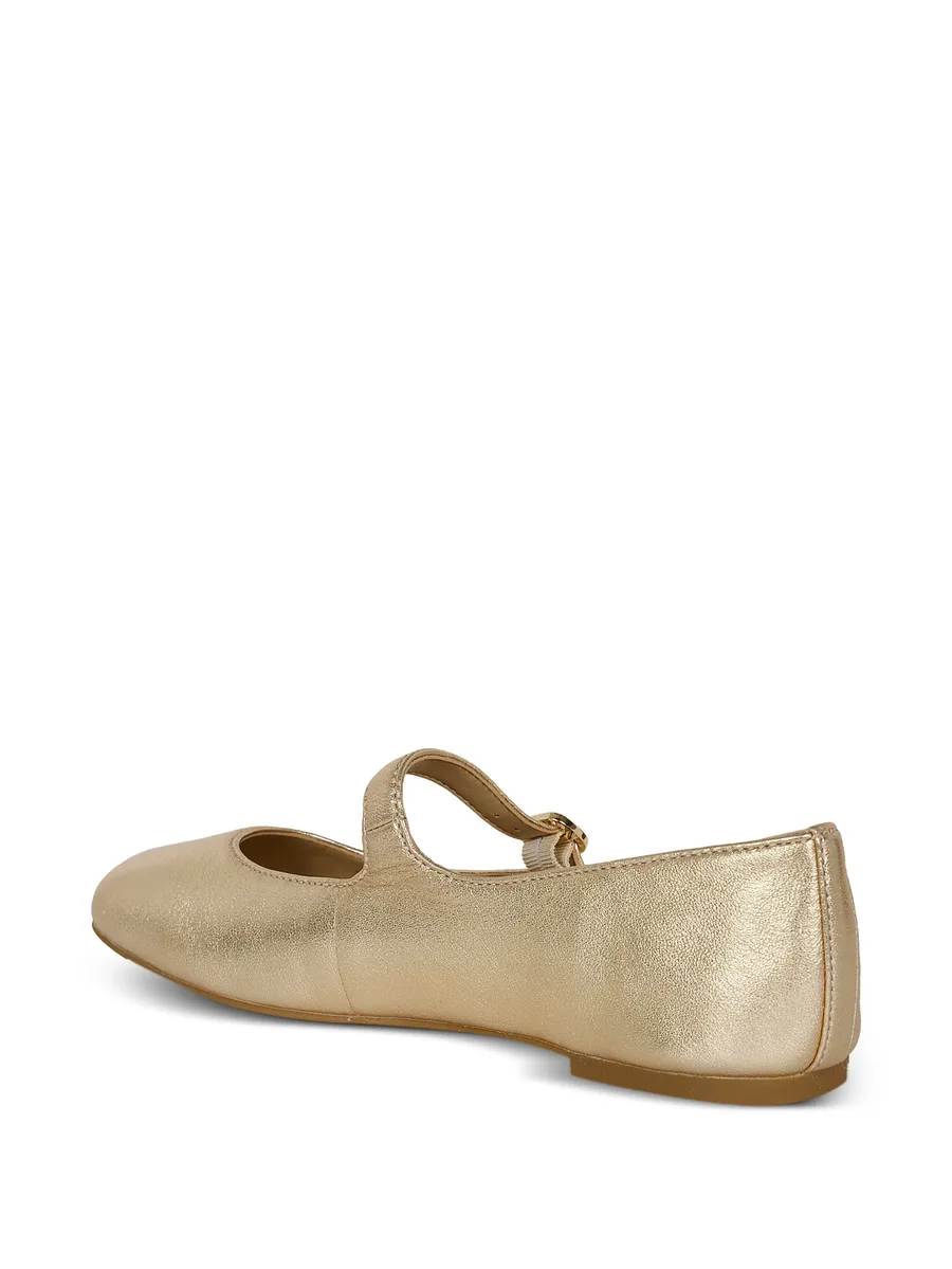 metallic leather Mary Jane ballet flats 5