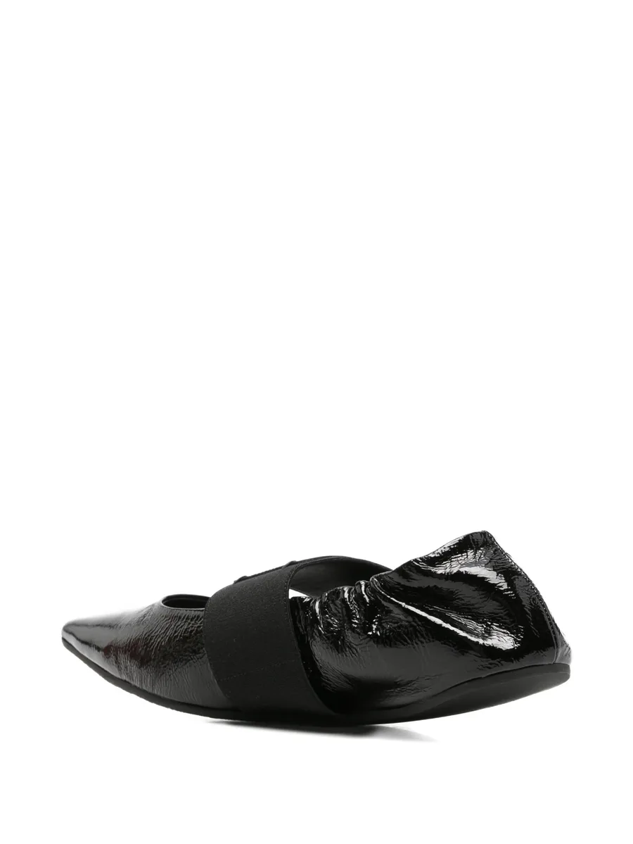 Crush pointed-toe ballet flats 6