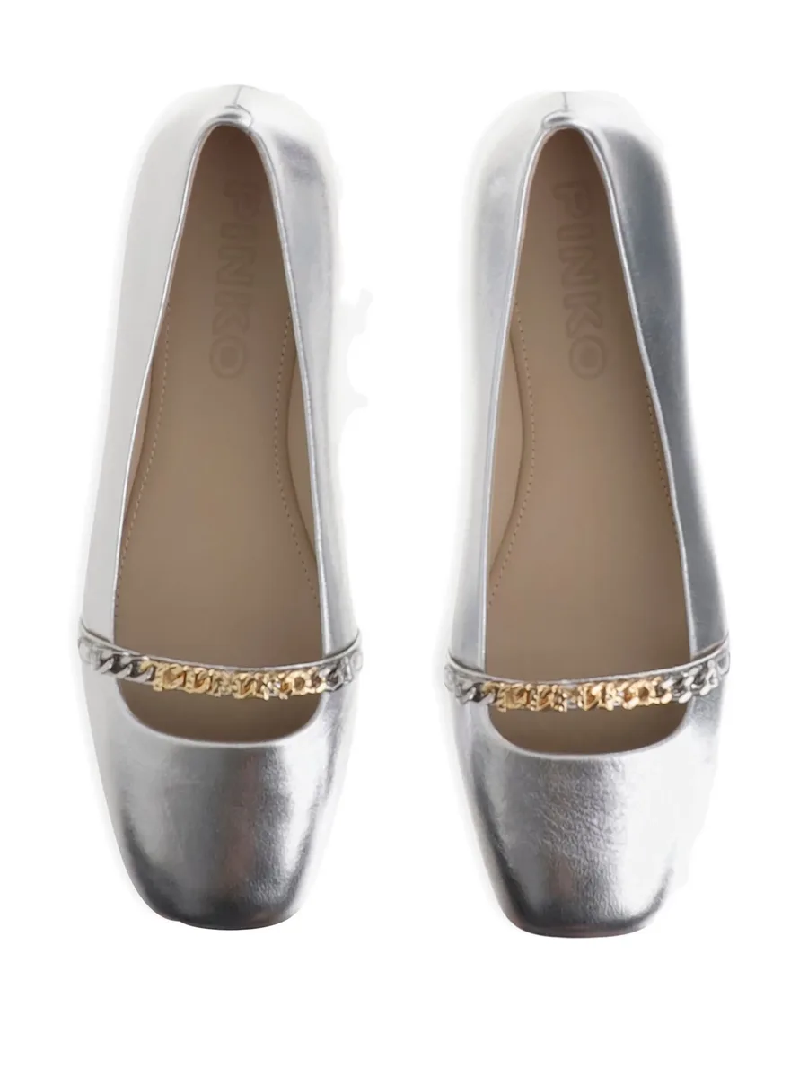 chain-embellished ballet flats 7