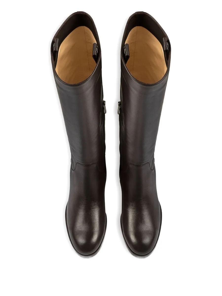 block-heel leather boots 6