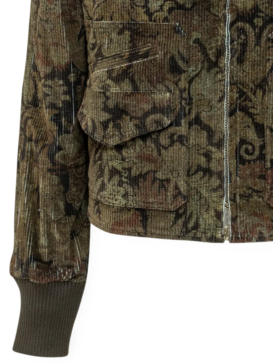 Gridox floral-print corduroy jacket 4