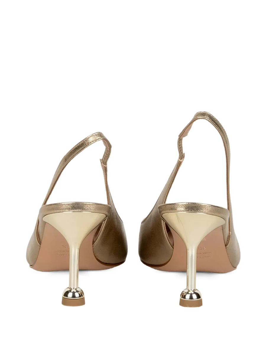 metallic slingback pumps 5