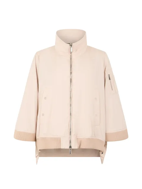 zip-up high-neck jacket