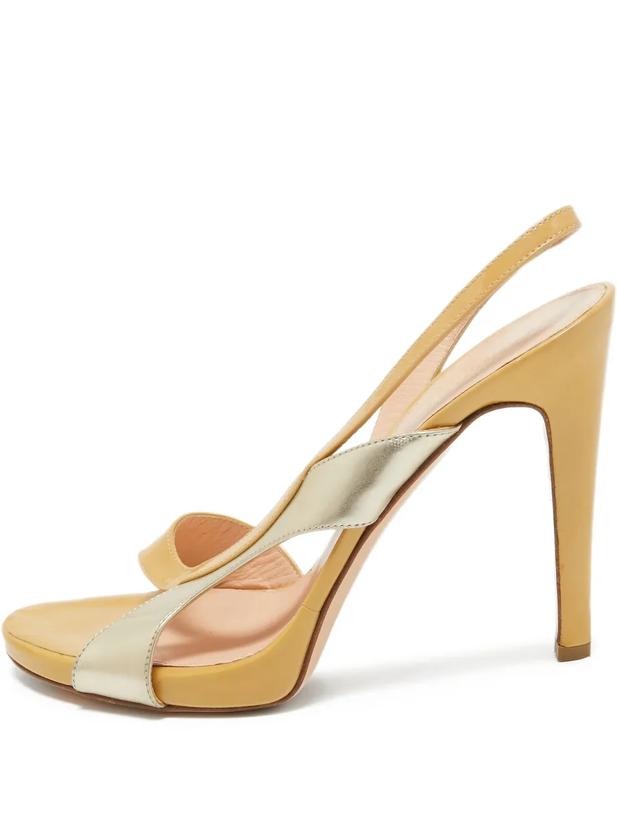 Pre-Owned slingback sandals 1