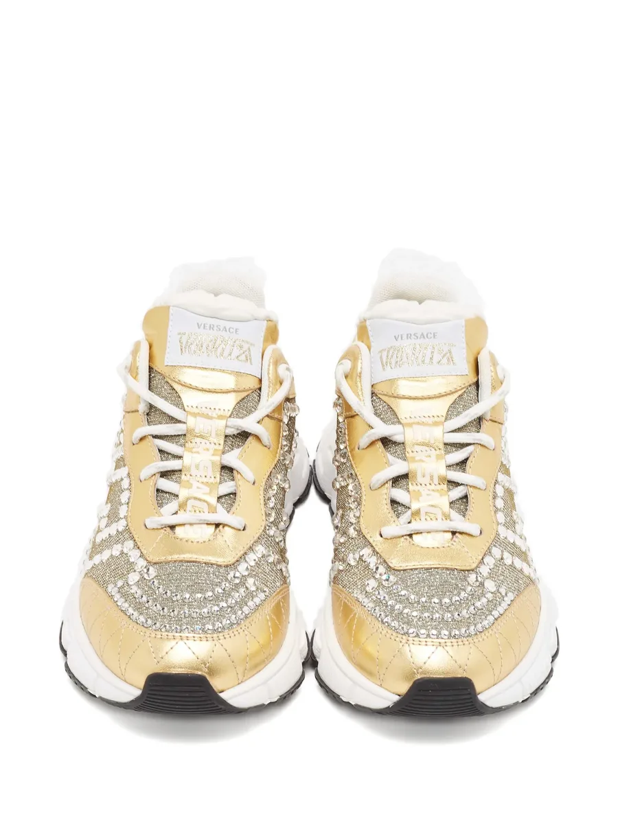embellished-upper lace-up sneakers 5