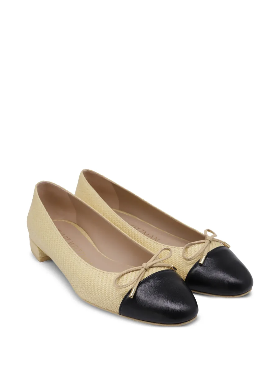 Bow raffia ballet flats 3