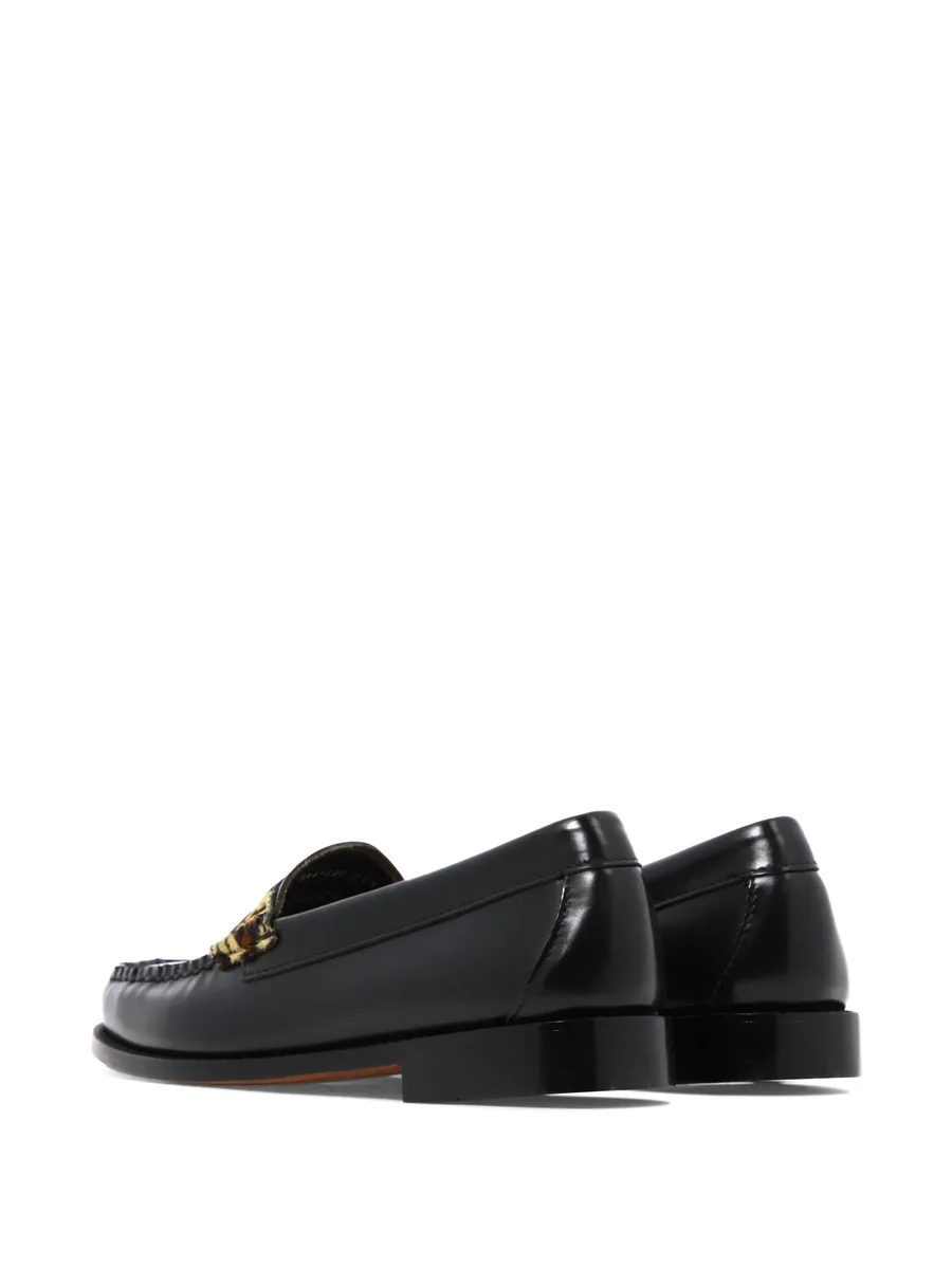 leopard-print strap loafers 5