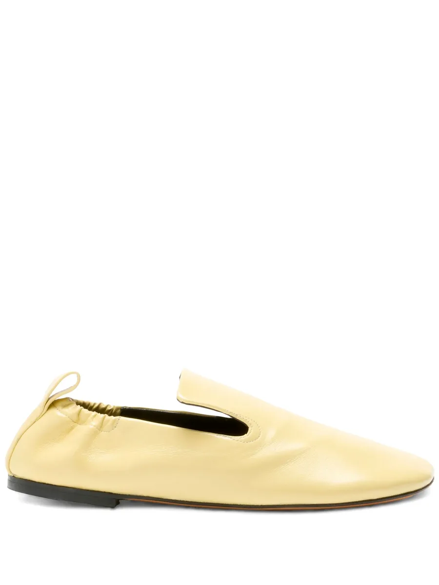 glove ruched loafers 2