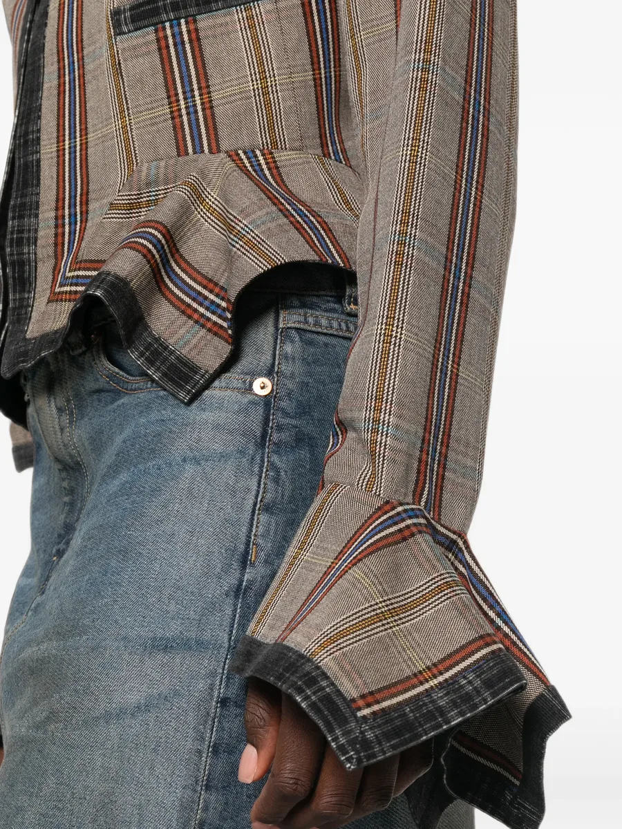 Dandy double-breasted check jacket 2