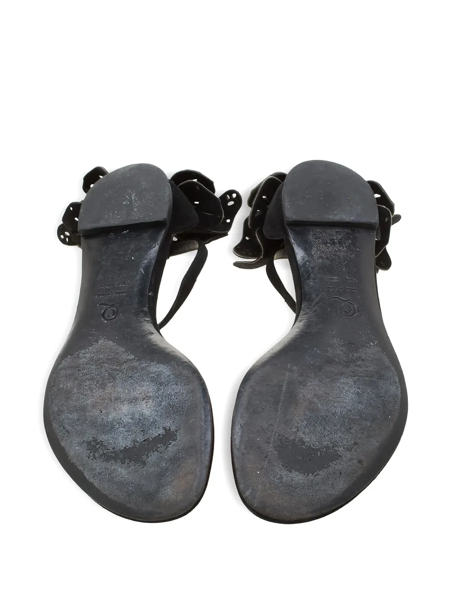 butterfly-detail leather sandals 5