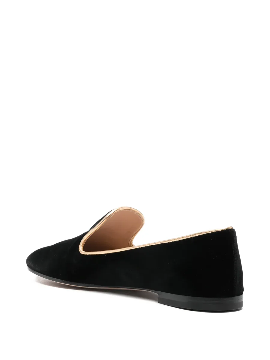 trim calf suede loafers 5