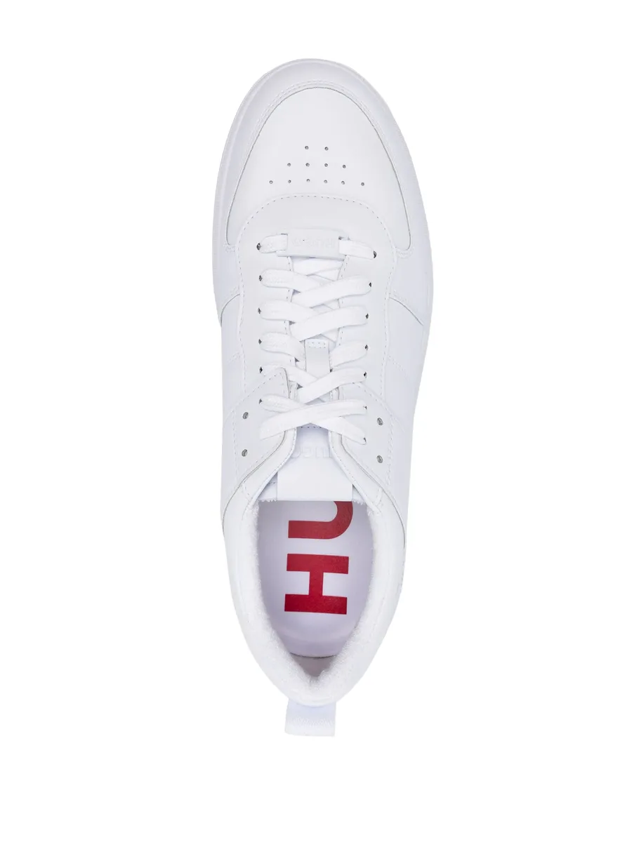 logo-embossed lace-up sneakers 8