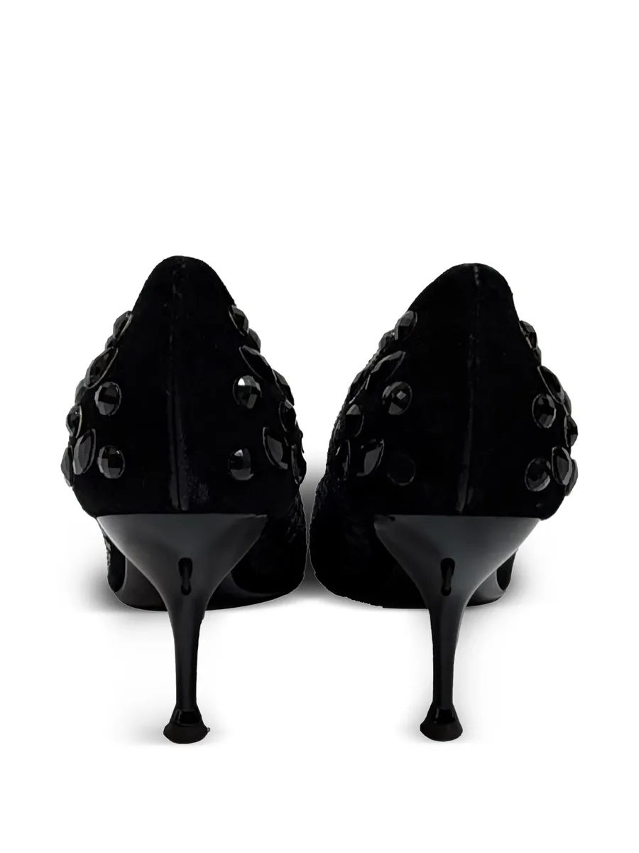 sequinned almond-toe pumps 3
