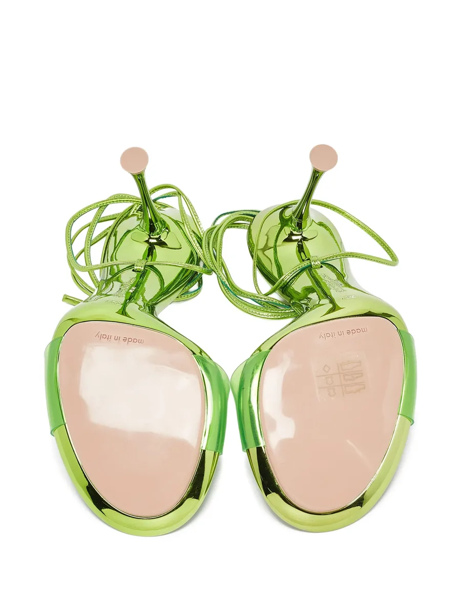 pre-owned 115mm transparent-strap sandals 7