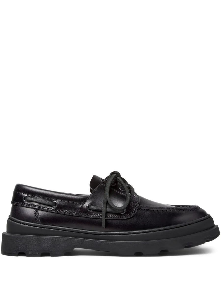 Brutus leather lace-up loafers 1