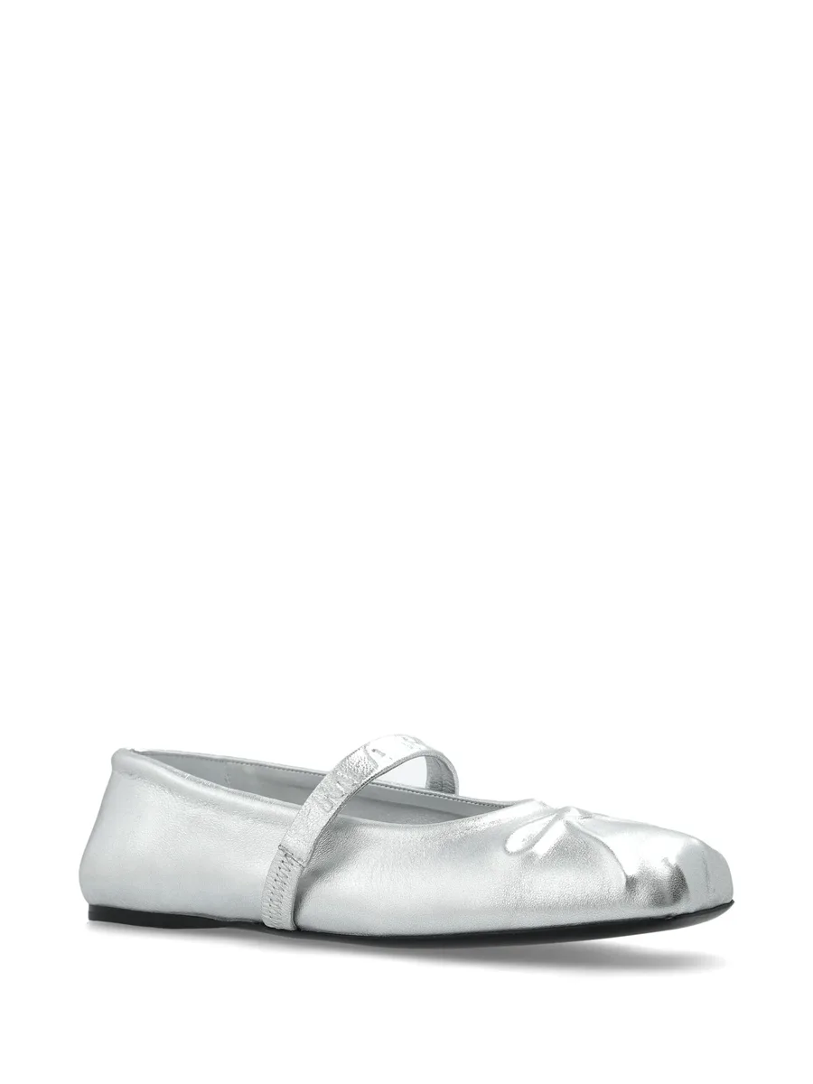 metallic ballerina shoes 3