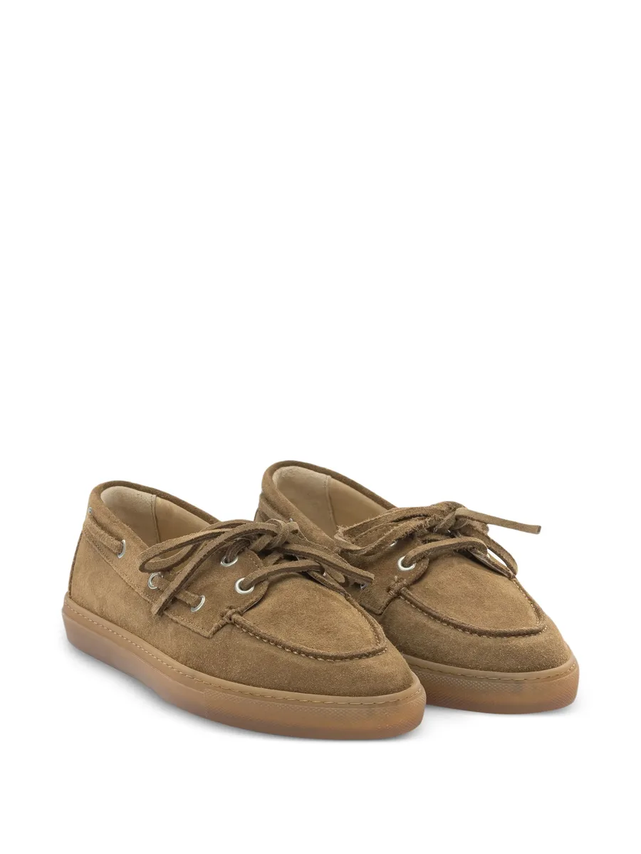 lace-up suede loafers 4