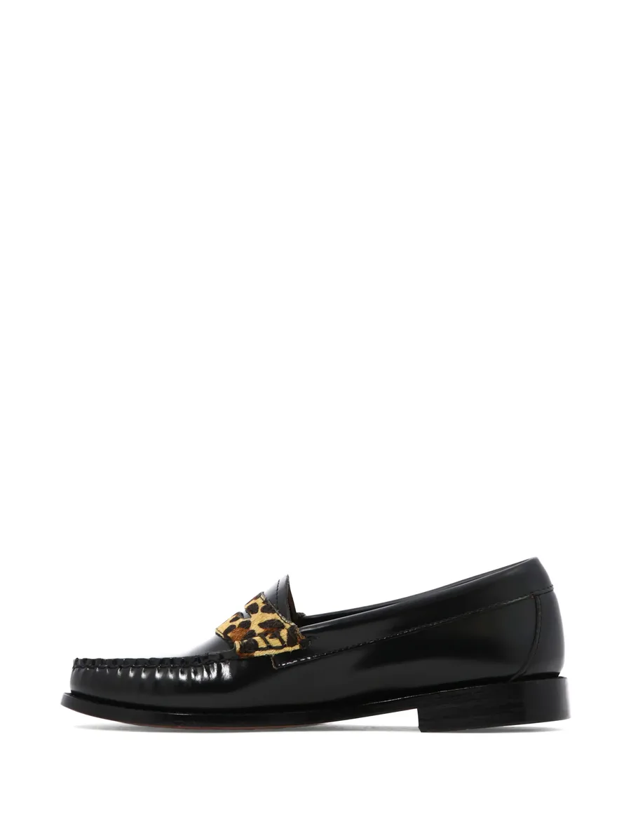 leopard-print strap loafers 9