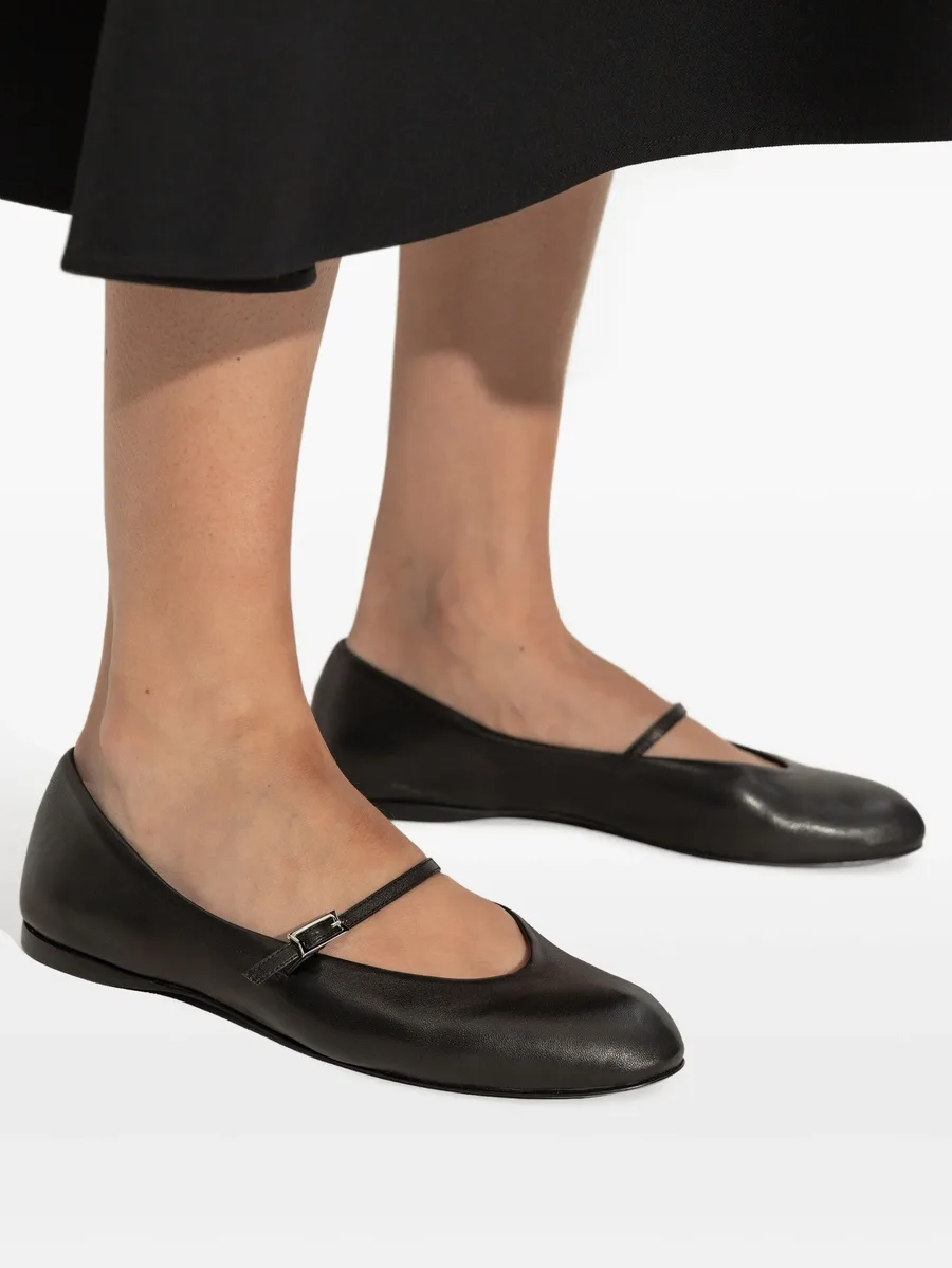 buckle-strap leather ballet flats 10