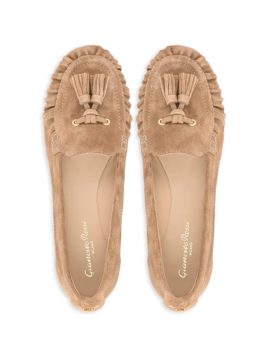 THèa tassel suede loafers 7