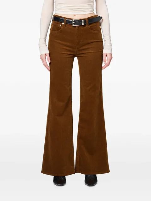 corduroy flared trousers