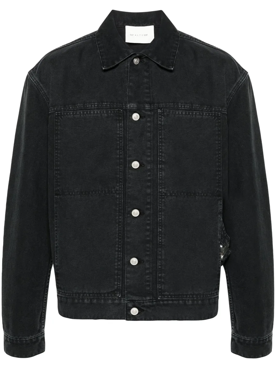 buckle-detail shirt jacket 1